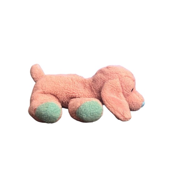 Russ Yomiko Dreamers Pink Dachshund Puppy Dog Plush Rare HTF Beanie Plush Small - Picture 5 of 9